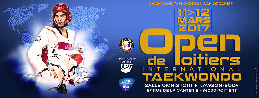 Bannière open international de taekwondo de Poitiers 2016-2017