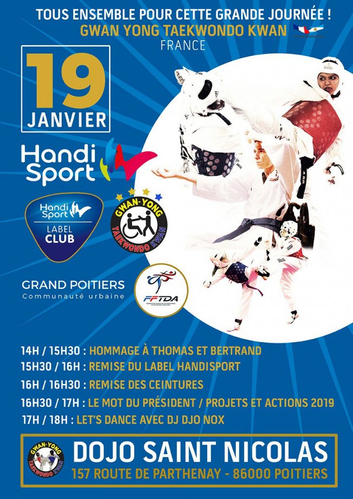 Gwanyong Taekwondo Poitiers (86) - Remise des ceintures, mot du président...